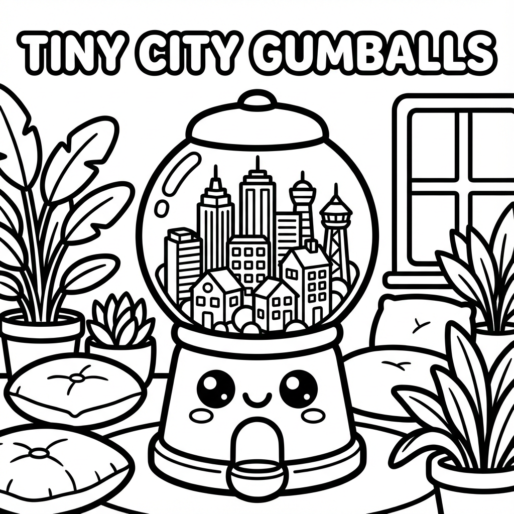 Zen garden rocks in a teapot, great for bold line coloring pages.